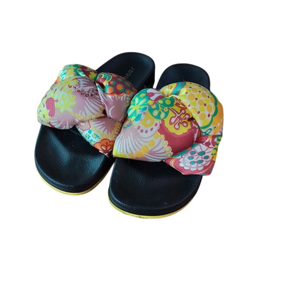 La DoubleJ Treccia Slides “Holi Yellow” Sandals Women’s‎ Size 37 – Made in Italy